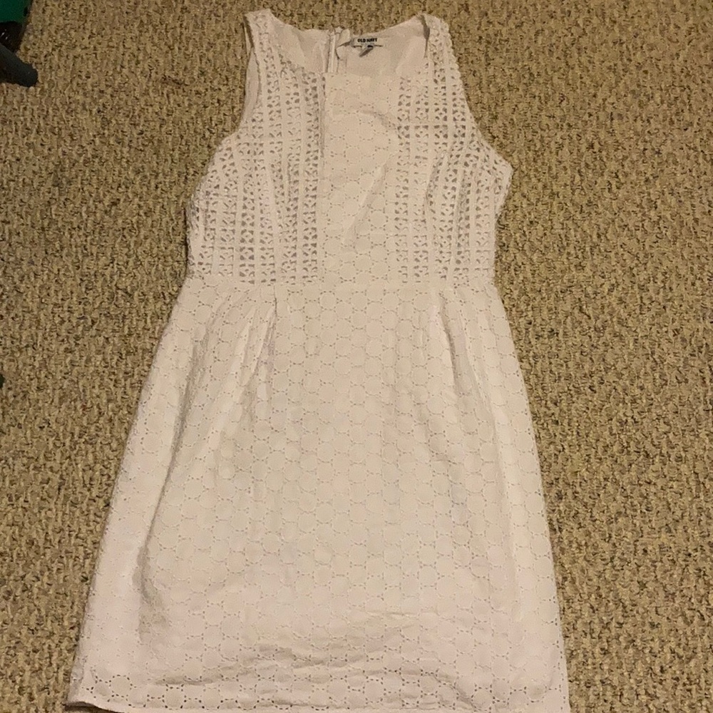 Cute white spring dress